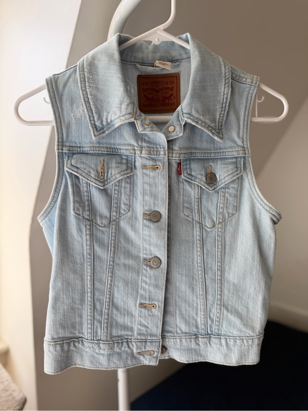Levi's Light Blue Denim Vest